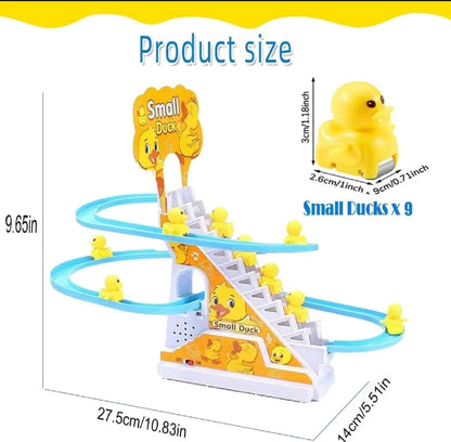 Sliding Ducklings Race Track Toy with Lights