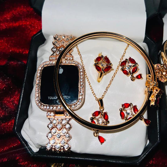 Elegant Ladies Watch & Bangle Set