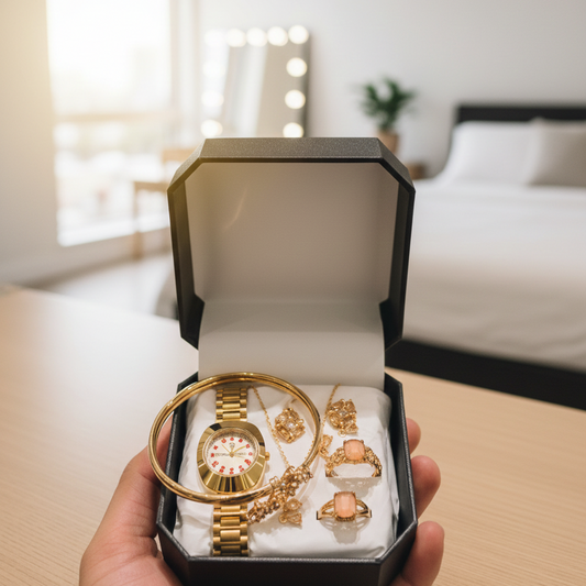 Timeless Jewellery Watch & Bangle Set