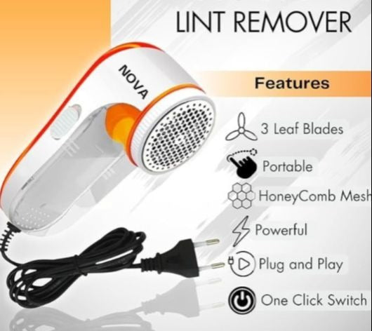 Nova Electric Lint Remover – Fabric Shaver & Fuzz Cleaner for Clothes, Wool