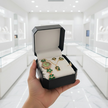 Stylish Ladies Watch & Jewellery Set – Durable & Elegant