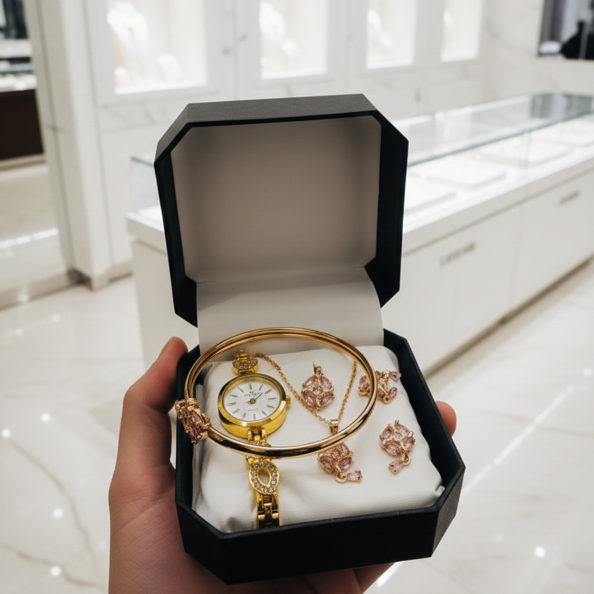 Ladies Watch With Jewellery