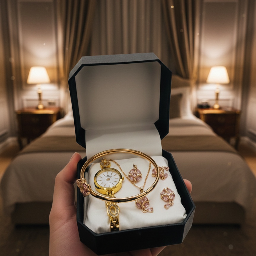 Ladies Watch With Jewellery