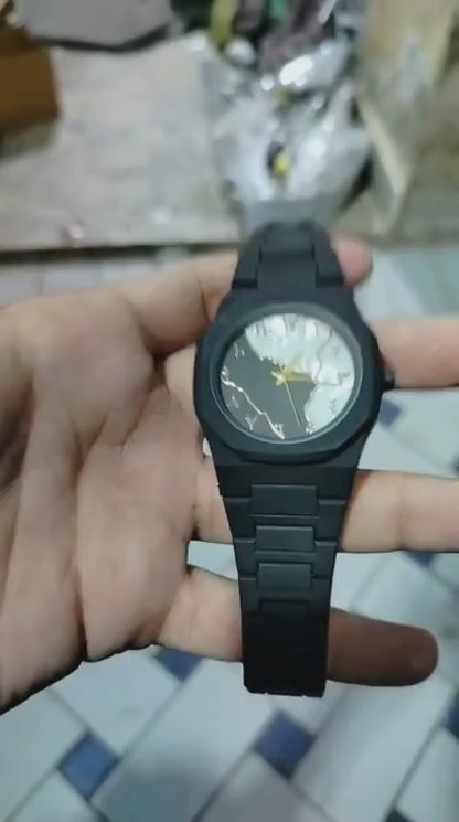 Black Aura Watch Elegant Design